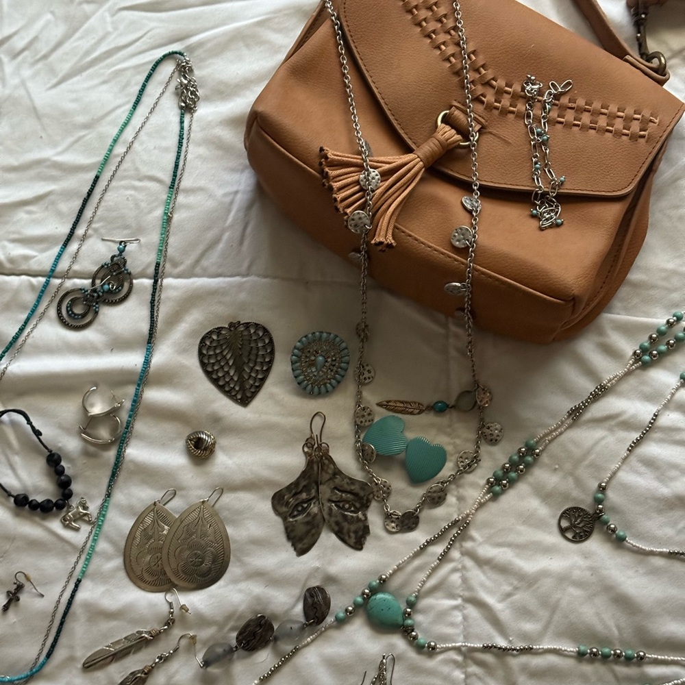 Silver and Turquoise Jewelry Set